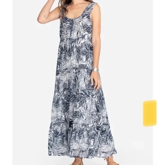 Johnny Was Lina Tiered Maxi Dress